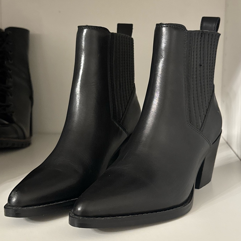Windsor Smith leather high quality real leather black boots us 7 womens